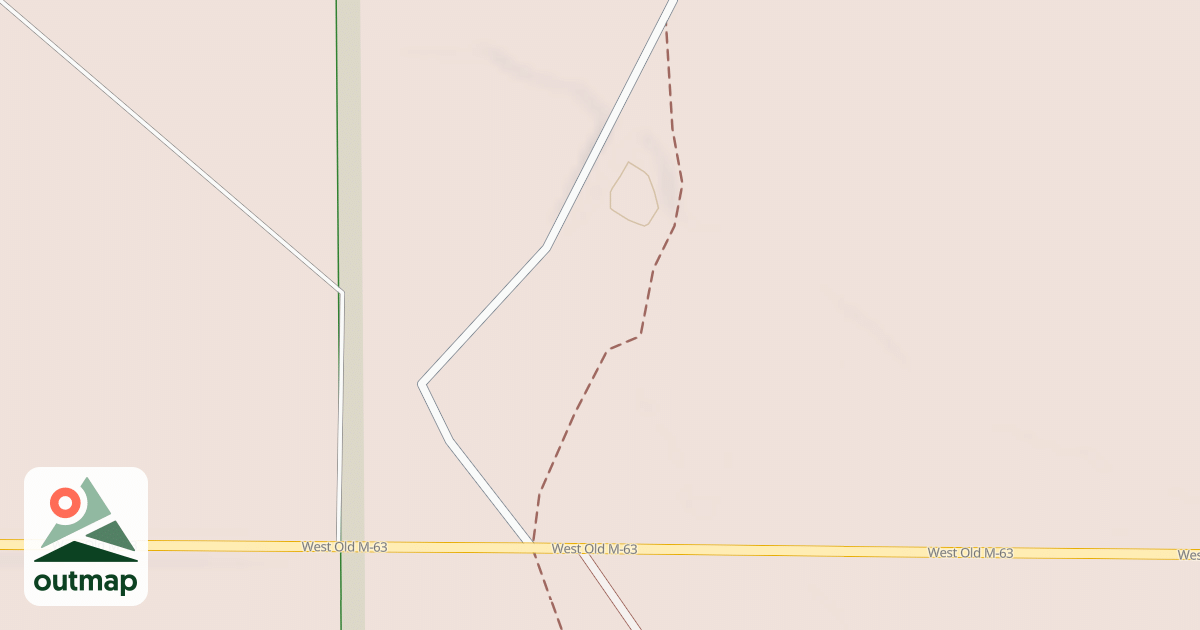 Map of Little Manistee Motorcycle Trail