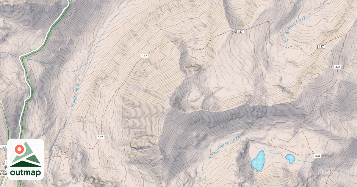 Map of Echols Ridge