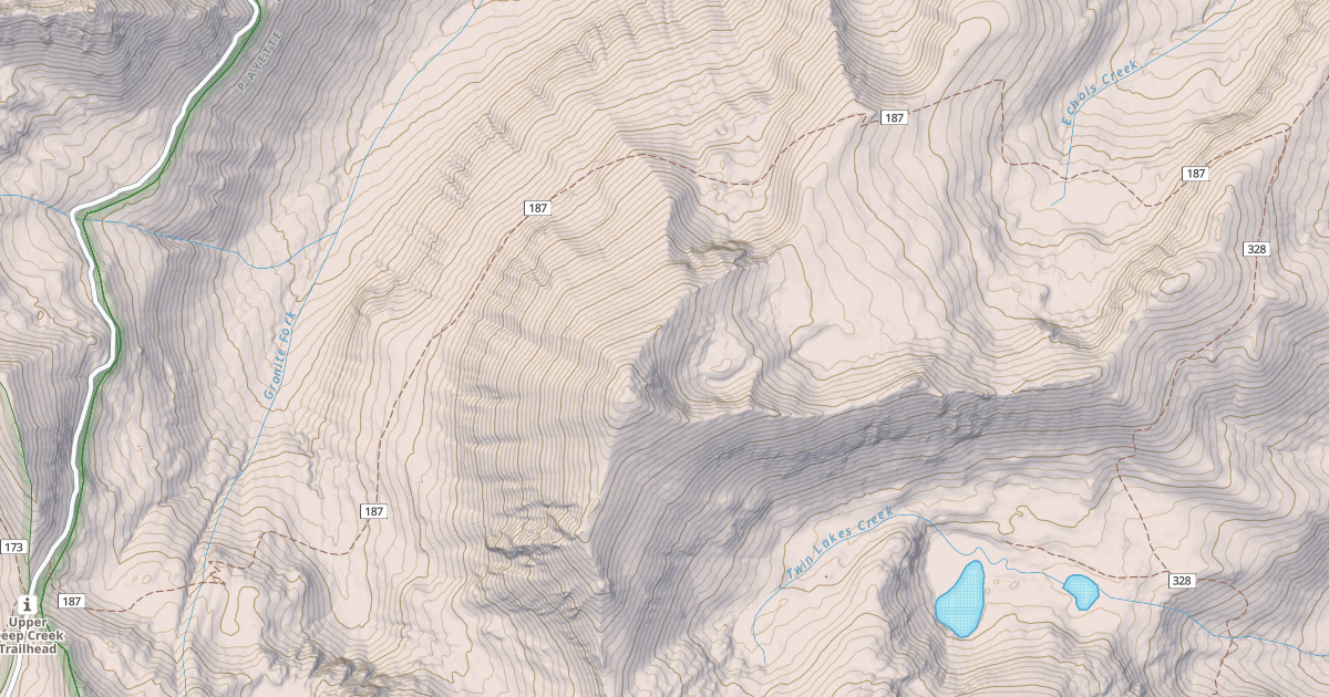 Map preview of Echols Ridge
