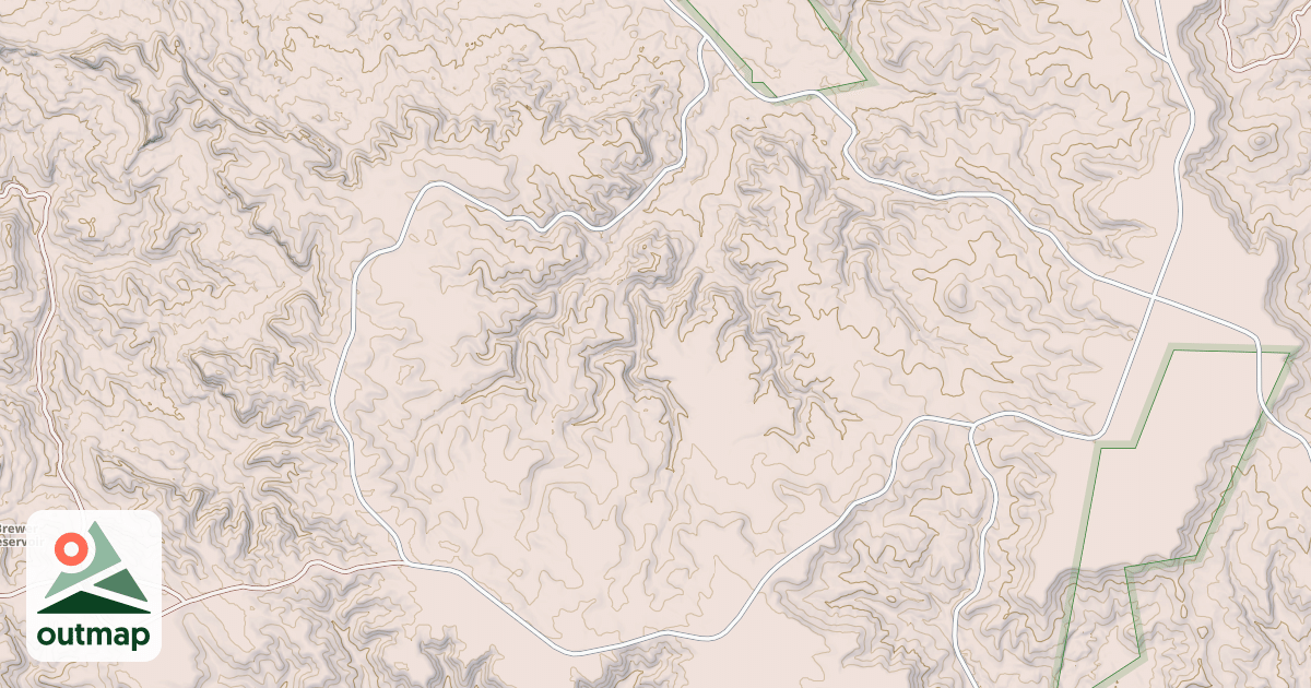 Map of LOST FARM/BELLTOWER DIVIDE