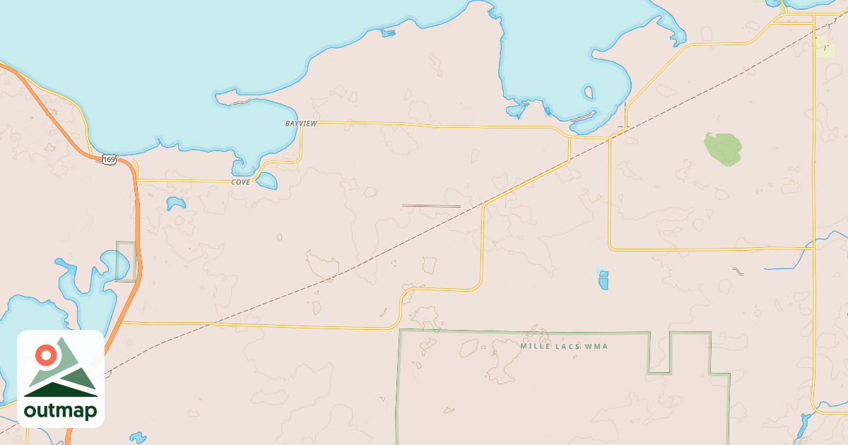 Map of Soo Line South: Mille Lacs