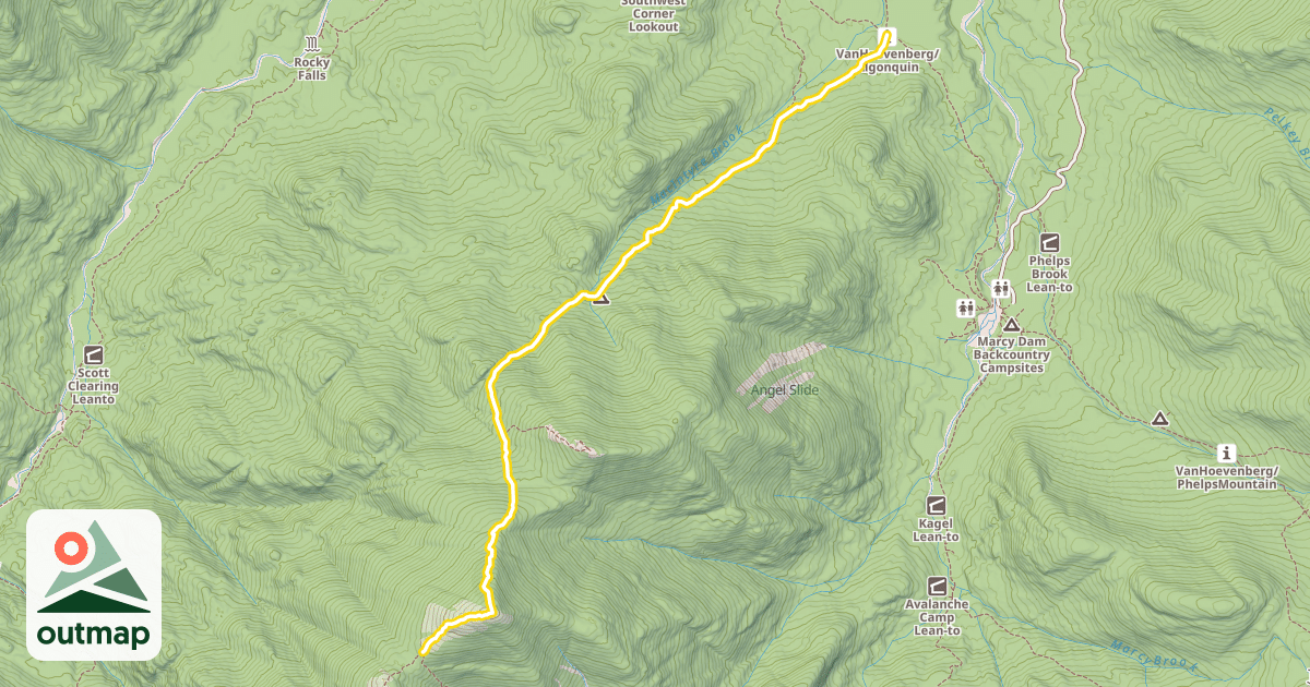 Map of Algonquin Trail
