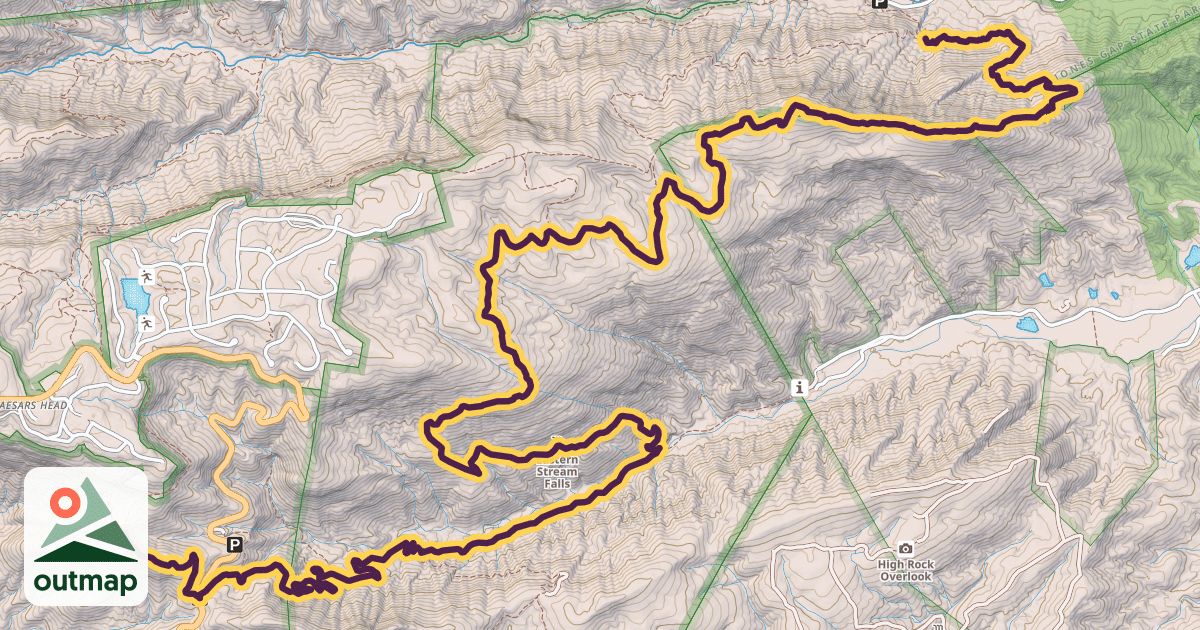 Map of Pinnacle Pass Trail
