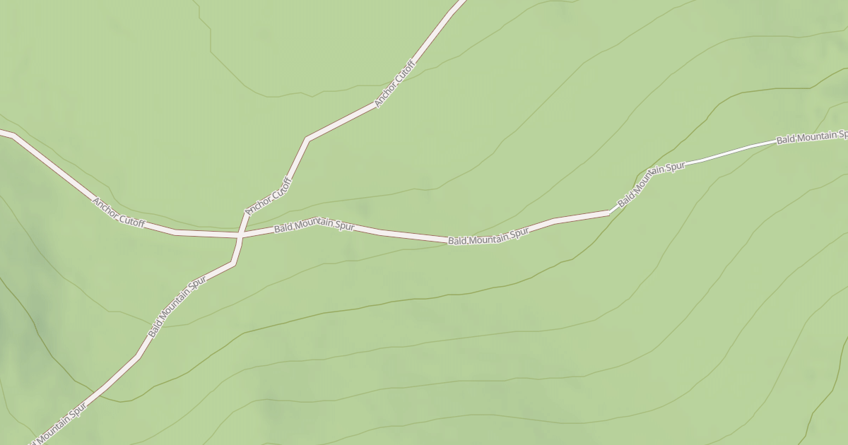 Map preview of BALD MTN SPUR