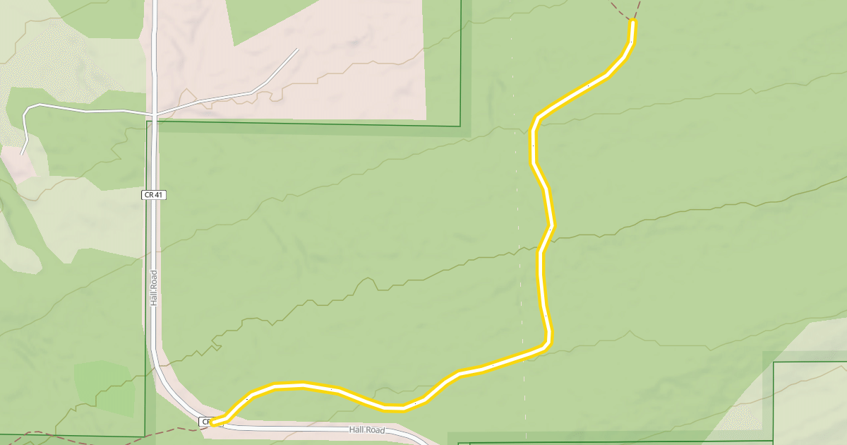 Map preview of North Shore Mountains Ski Trail