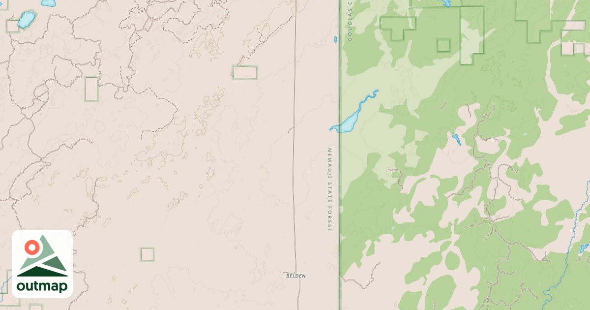 Map of Gandy Dancer State Trail MS84.029