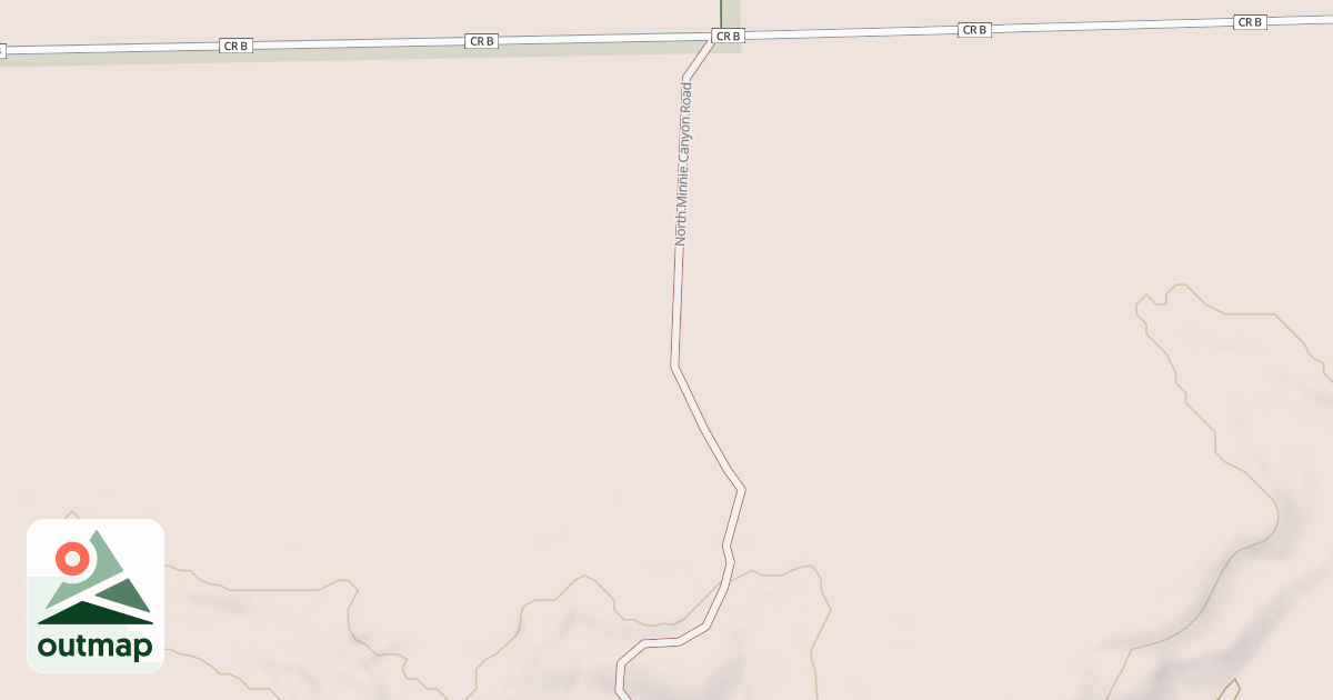 Map of NORTH MINNIE CANYON