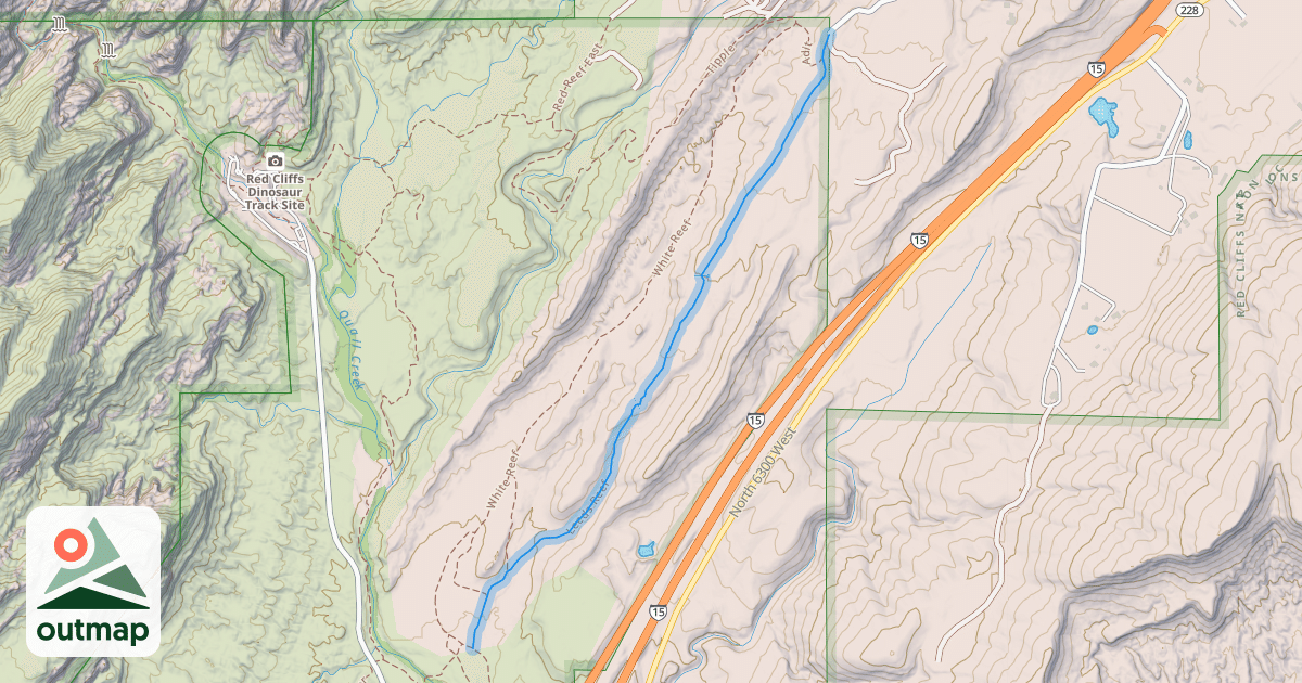 Map of Leeds Reef
