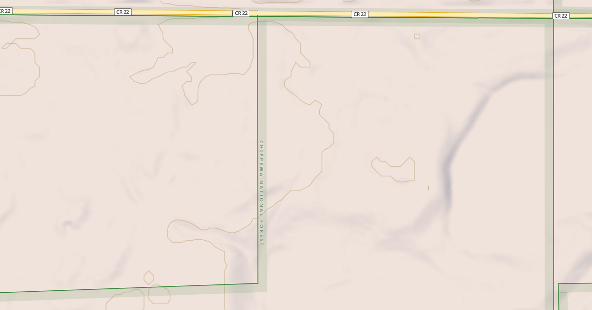Map preview of TURTLE RIVER LAKE ROAD SPUR B