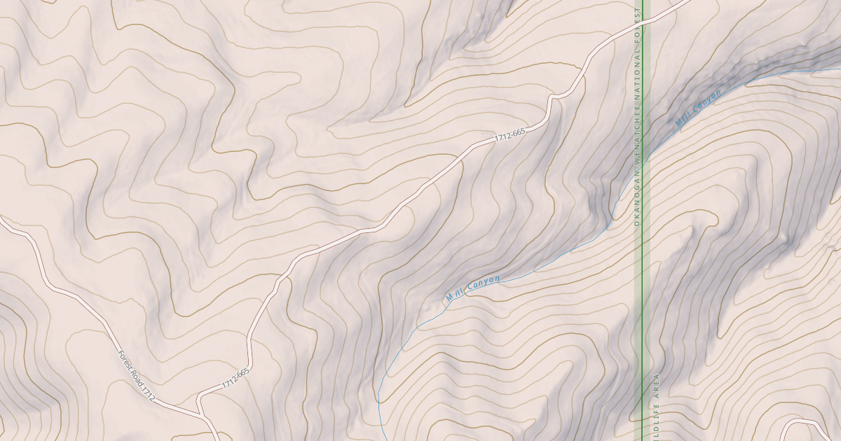 Map preview of USFS National Forest System Roads {D016B50A-B50B-4358-A246-C174A0D6C6ED}