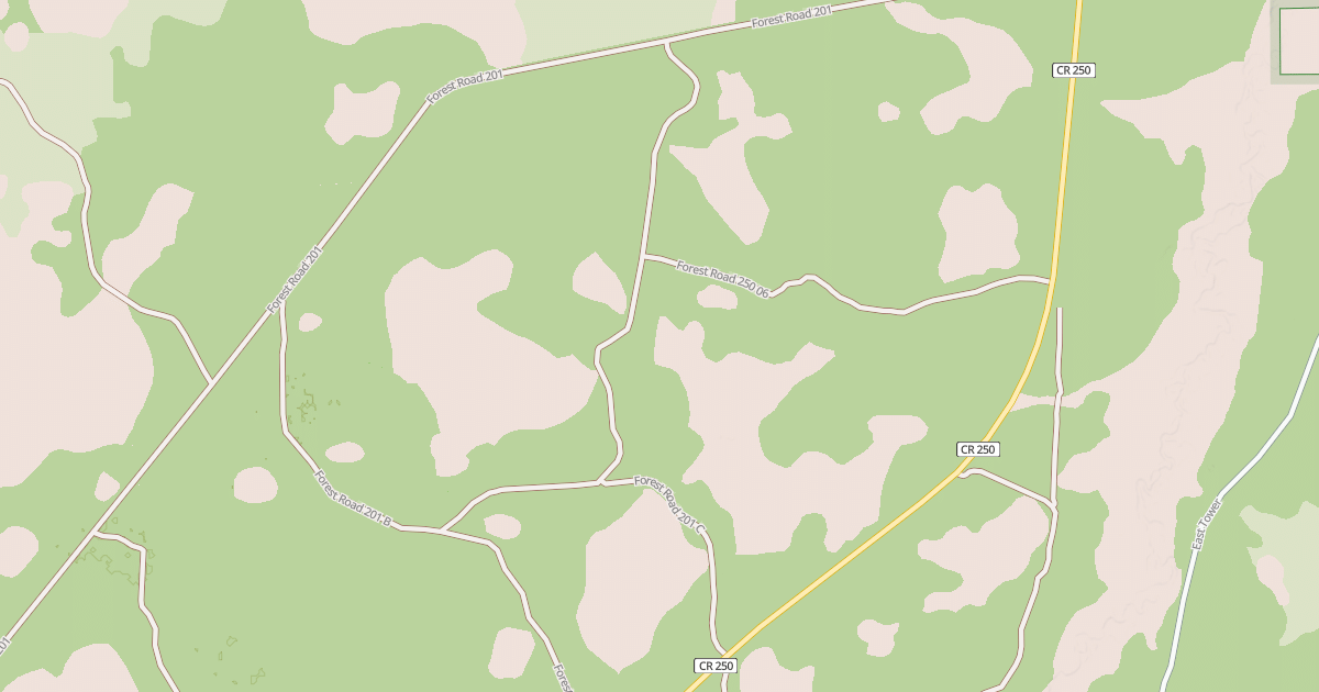 Map preview of USFS National Forest System Roads {92979BE8-AC7C-4258-886A-C383B9645E7B}