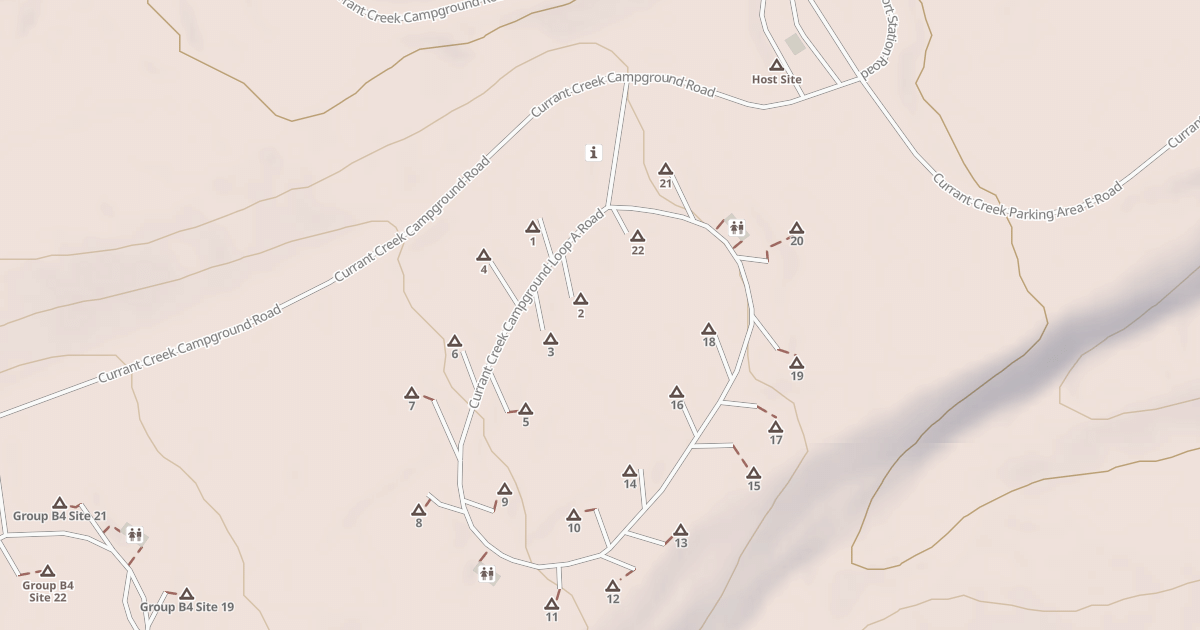 Map preview of CURRANT CRK CAMPGROUND LOOP A