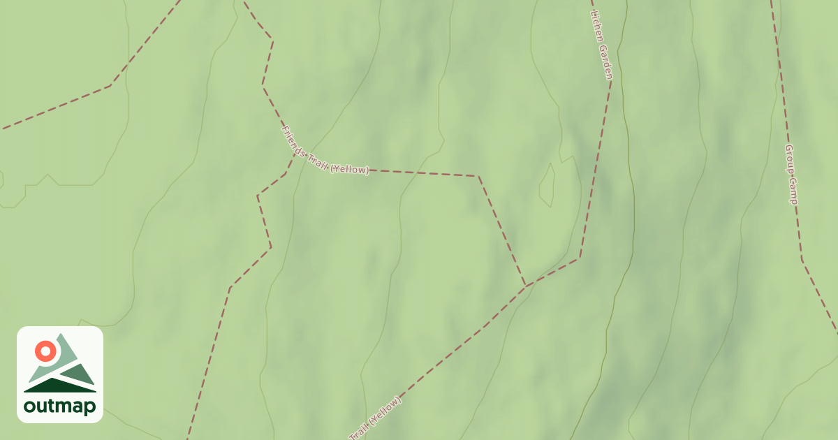 Map of Friends' Trail (Yellow)