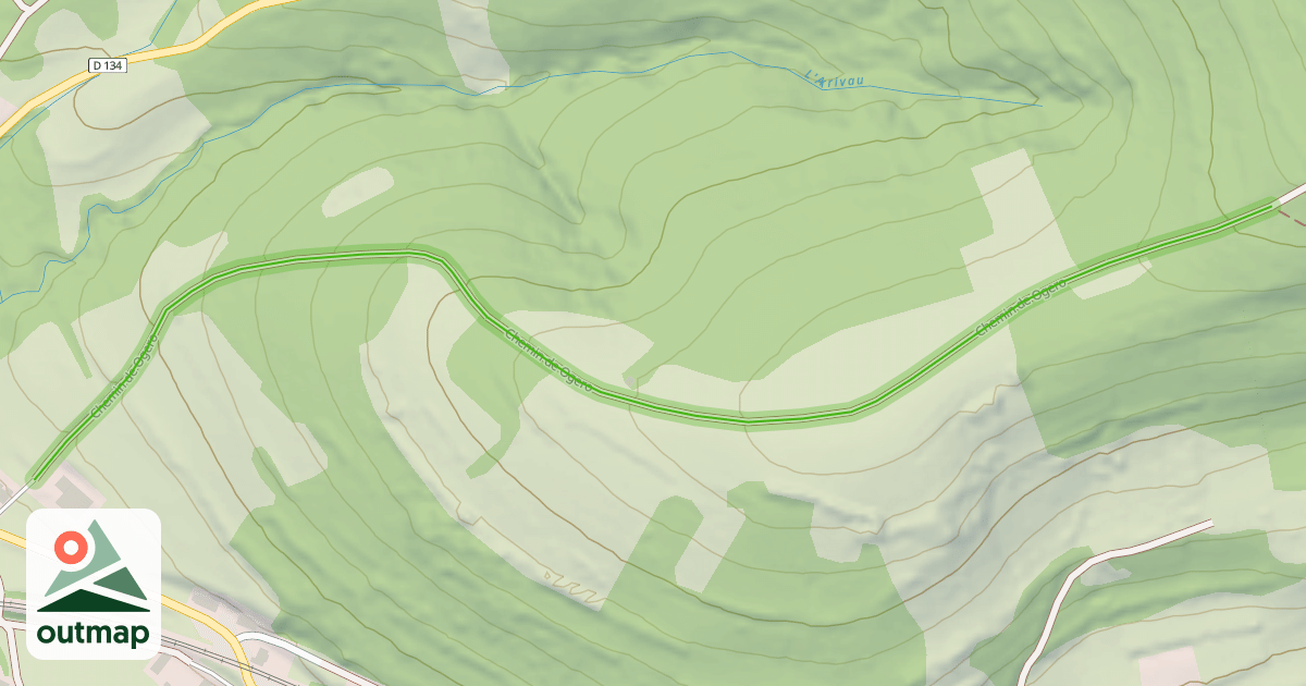 Map of Chemin de Ogero