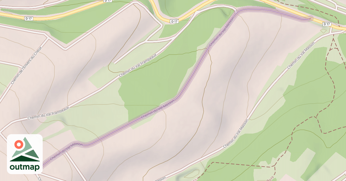 Map of Chemin du Val Masson