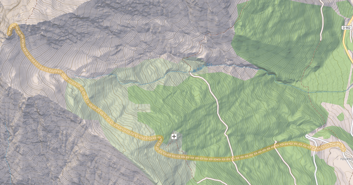 Map preview of Tête de Vallon Claous — Les Pras