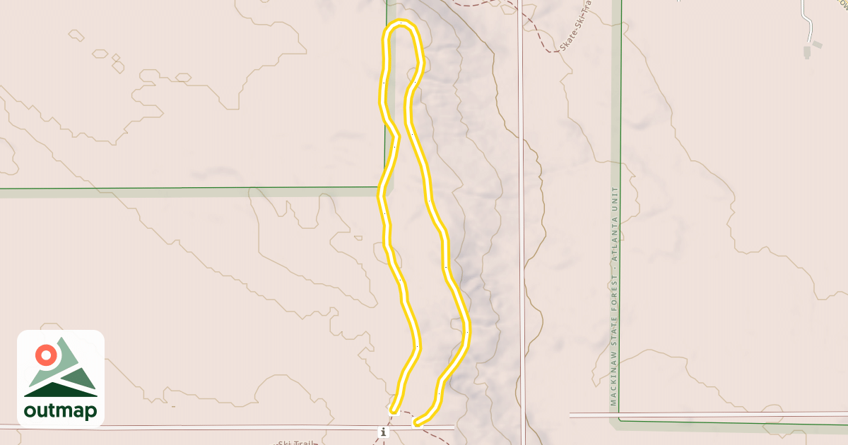Map of Cross-Country Ski Trail