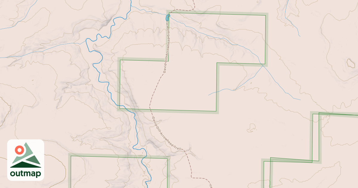 Map of David Dill-Arrowhead State Trail