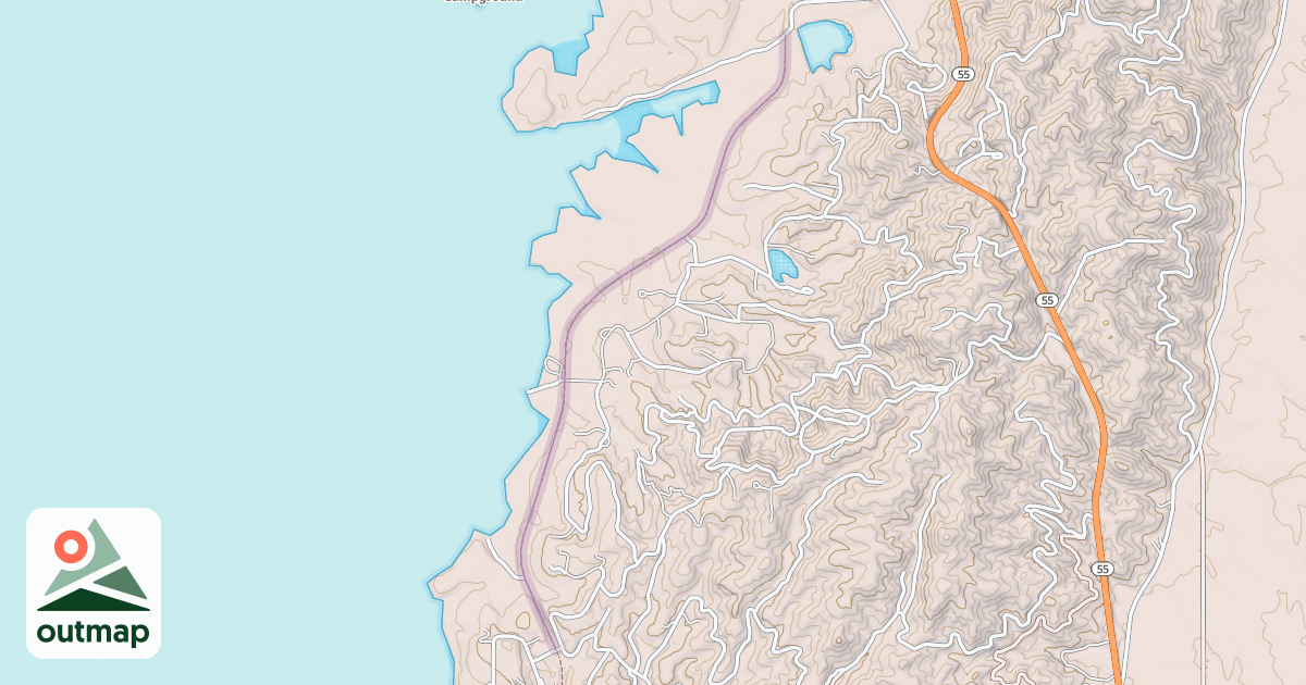 Map of Crown Point Trail