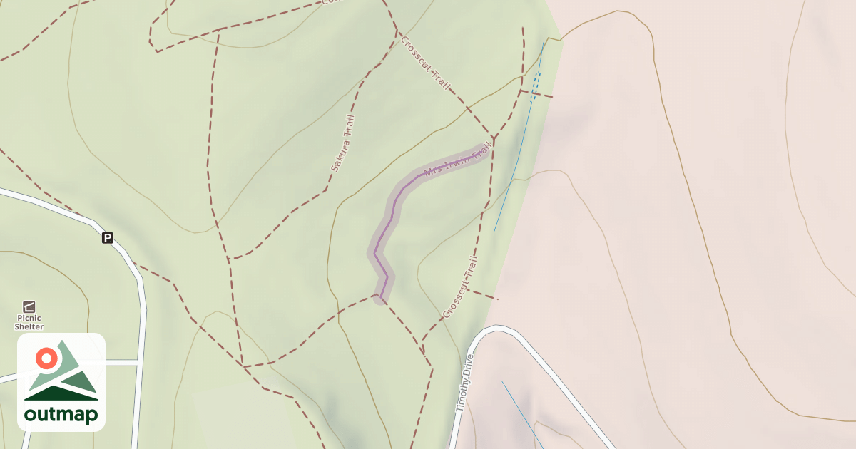 Map of Mrs Irwin Trail