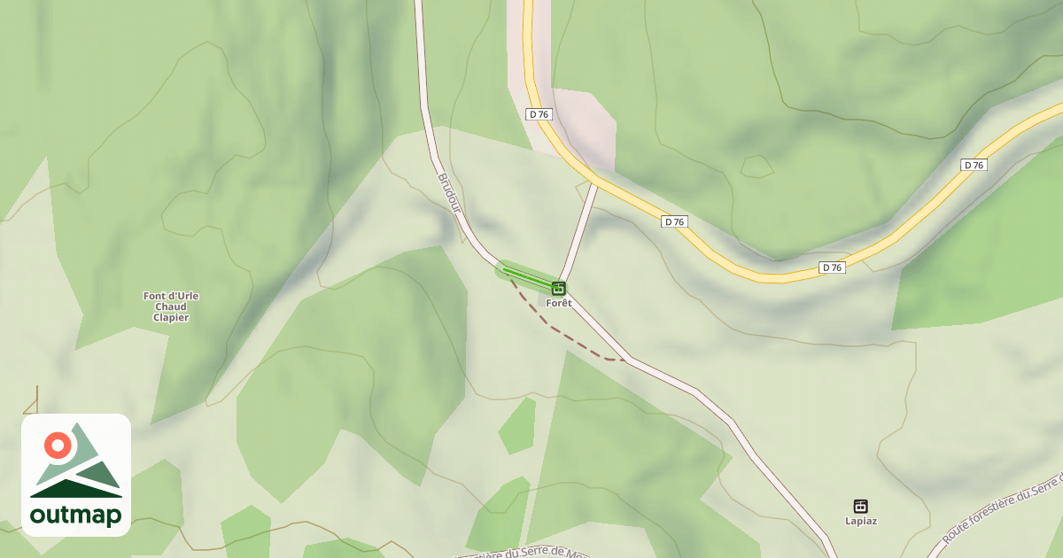 Map of Brudour