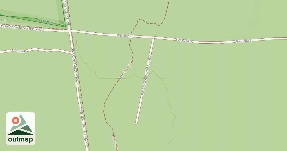 Map of Fire Road 60