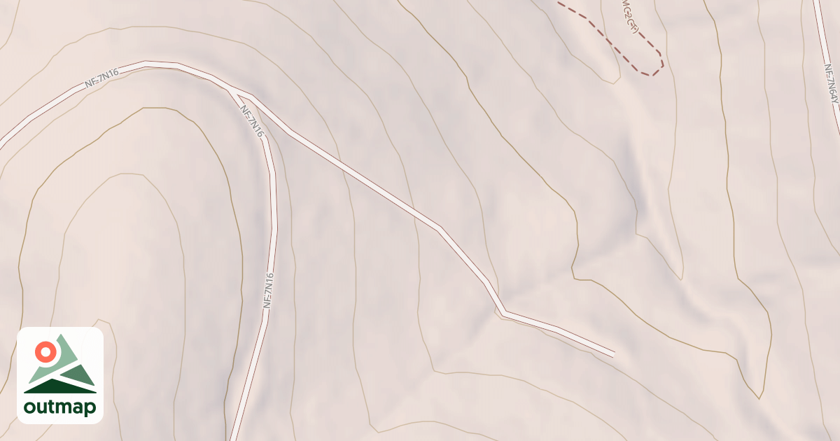Map of USFS Motor Vehicle Use Map Trails 323312010602