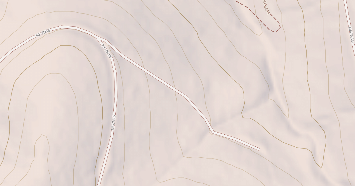 Map preview of USFS Motor Vehicle Use Map Trails 323312010602