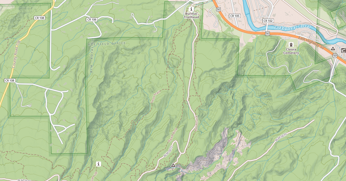 Map preview of BLM National GTLF Public Motorized Roads e9ec31ed-efb4-47a7-bcf8-11b05d3953c3