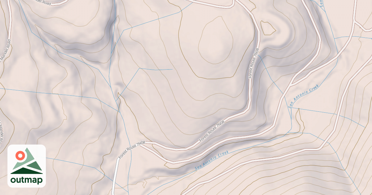 Map of USFS Motor Vehicle Use Map Roads {B01D8AF2-36CA-4D1A-83E0-E309719916C7}