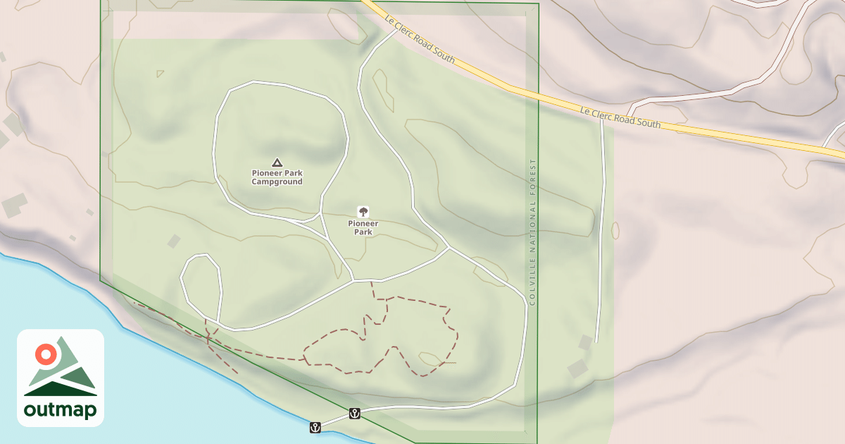 Map of PIONEER PARK CG BOAT LAUNCH