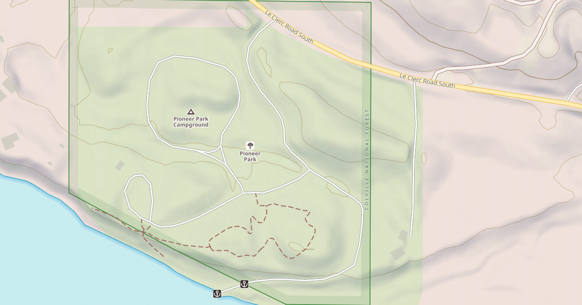 Map preview of PIONEER PARK CG BOAT LAUNCH