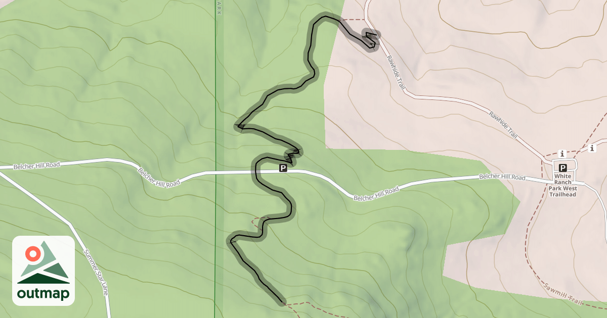 Map of Belcher Hill Trail