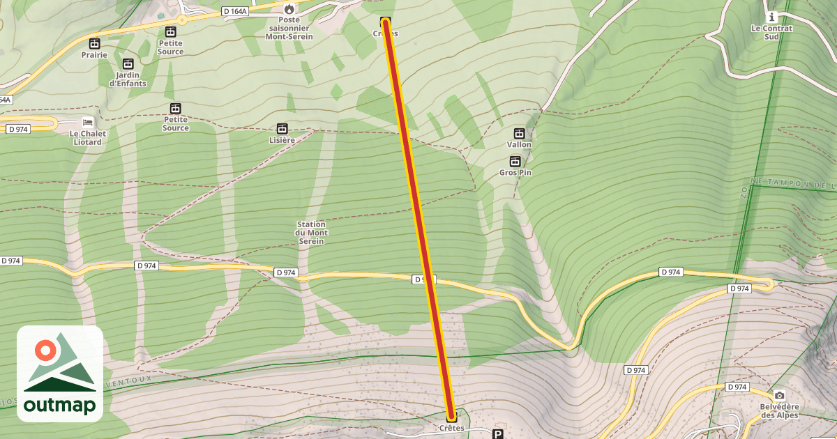 Map of Crêtes