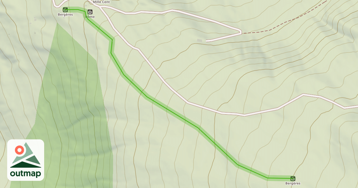 Map of Les Begères