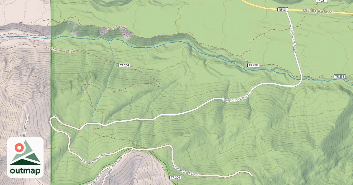 Map of COUGER CRK