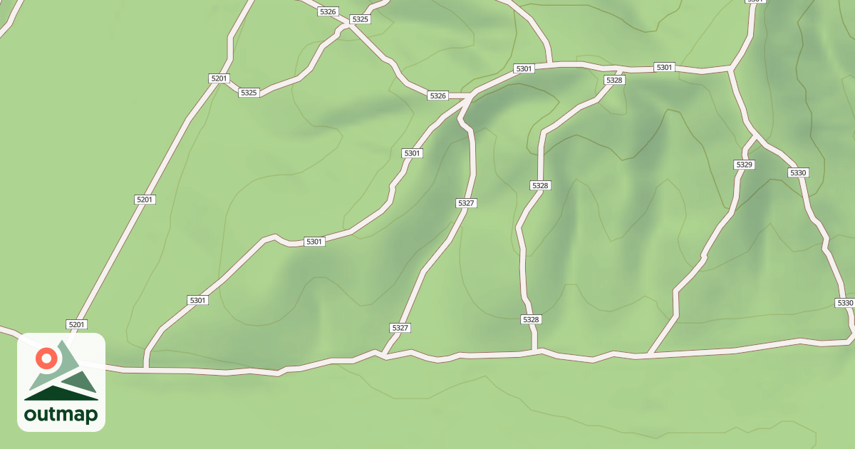 Map of USFS Motor Vehicle Use Map Trails 19432