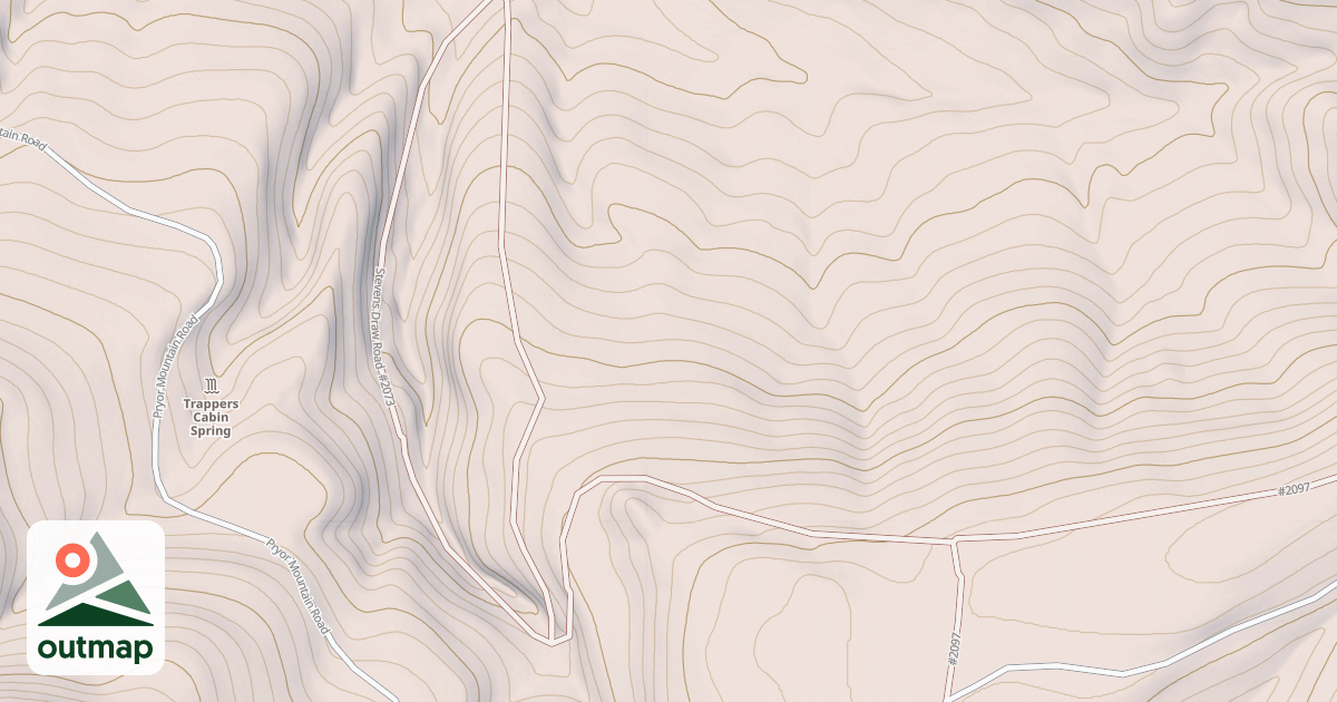 Map of STEVENS DRAW