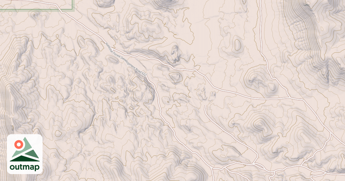 Map of BALD MOUNTAIN CANYON