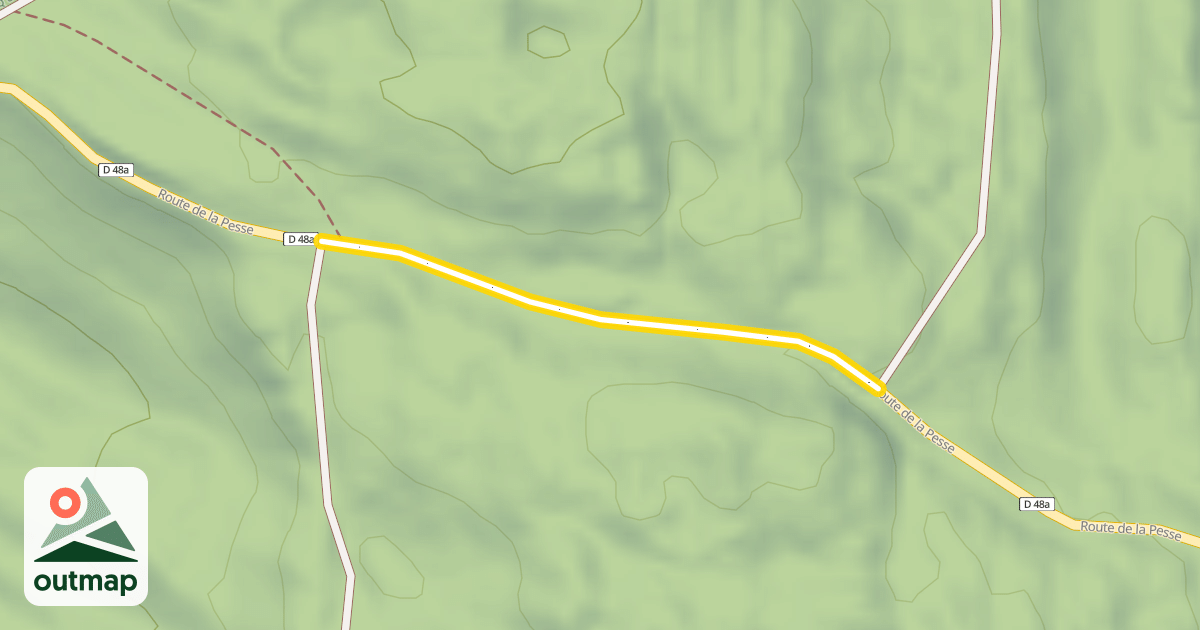 Map of Route de la Pesse