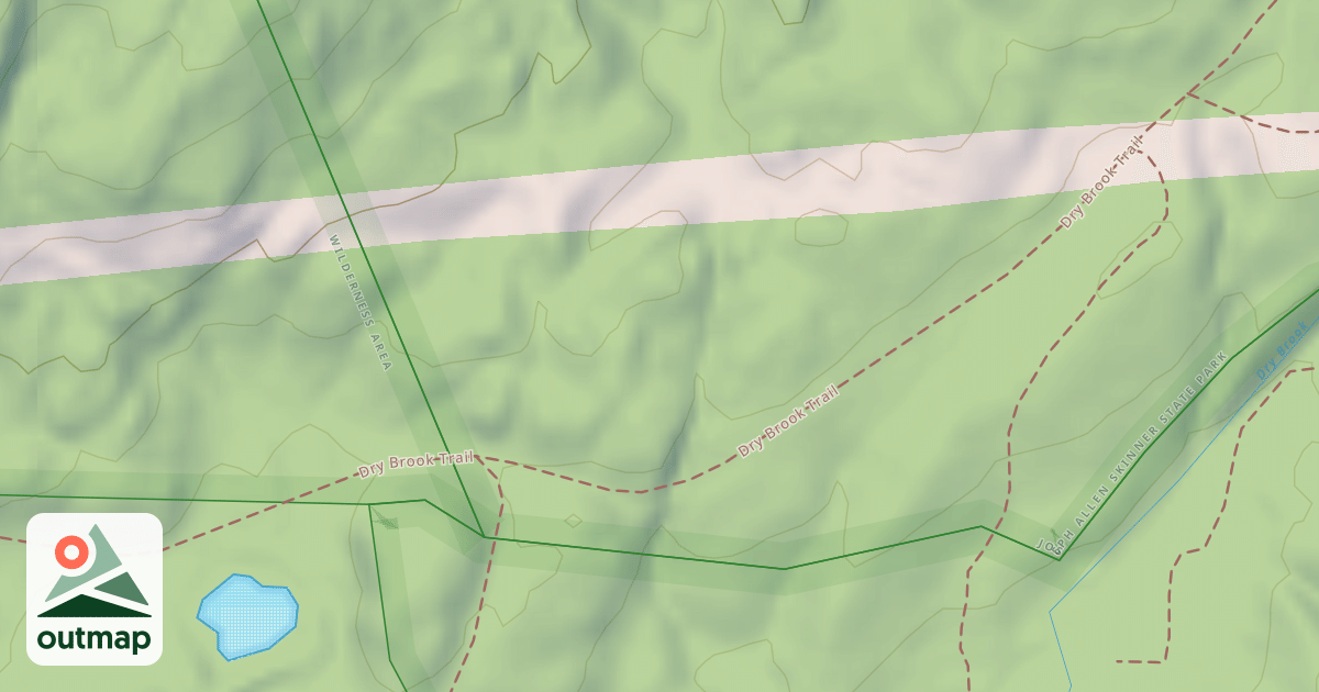 Map of Dry Brook Trail