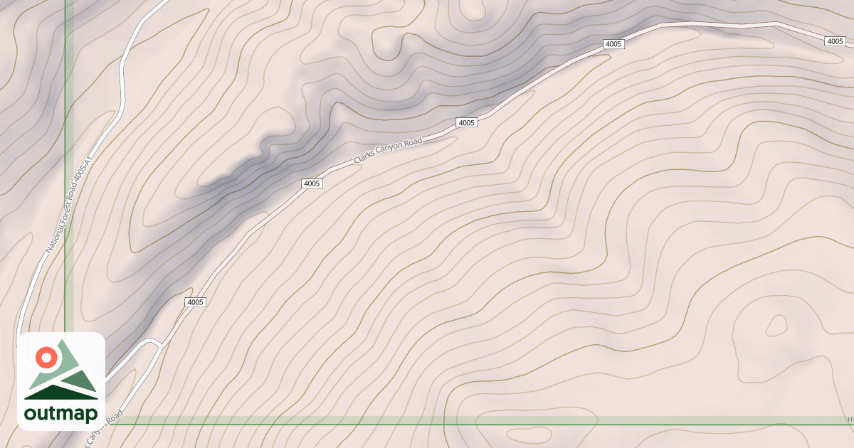 Map of CLARKS CANYON