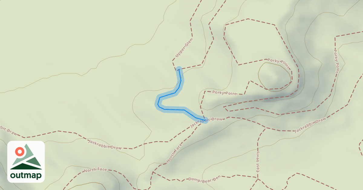 Map of Upper Glen Connector