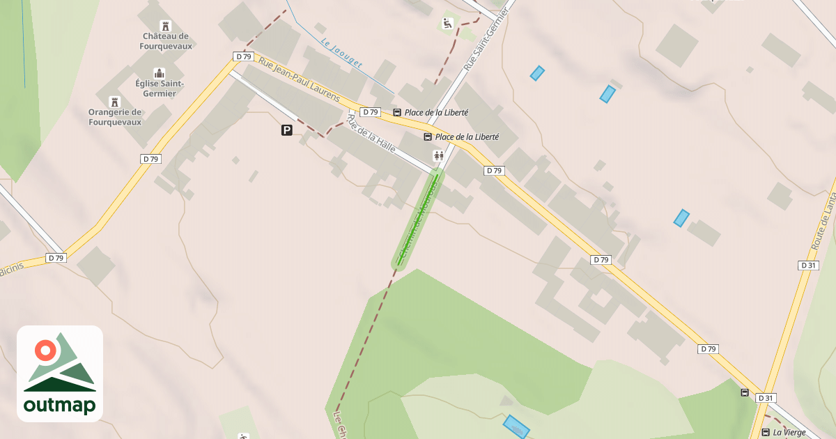 Map of Chemin de Mourous