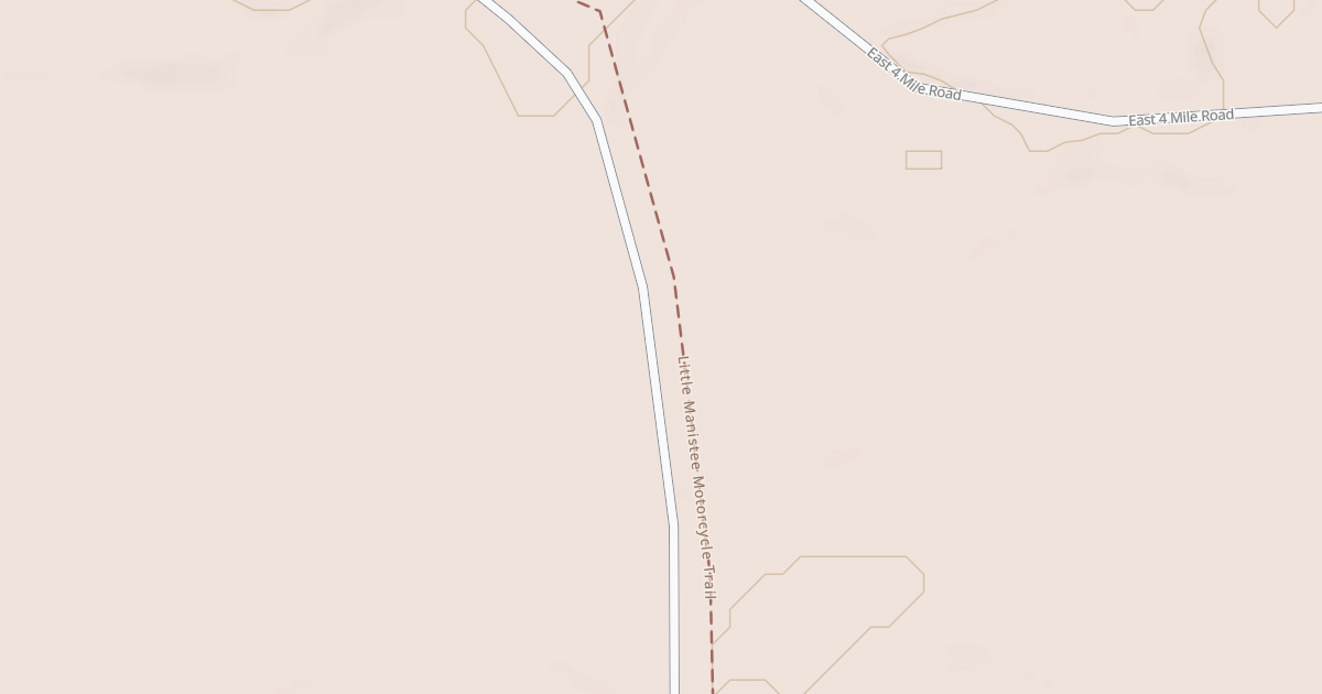 Map preview of Little Manistee Route