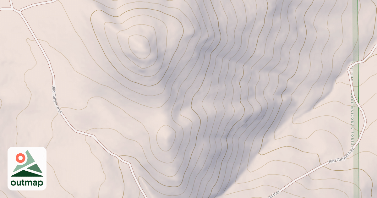 Map of BIRD CANYON
