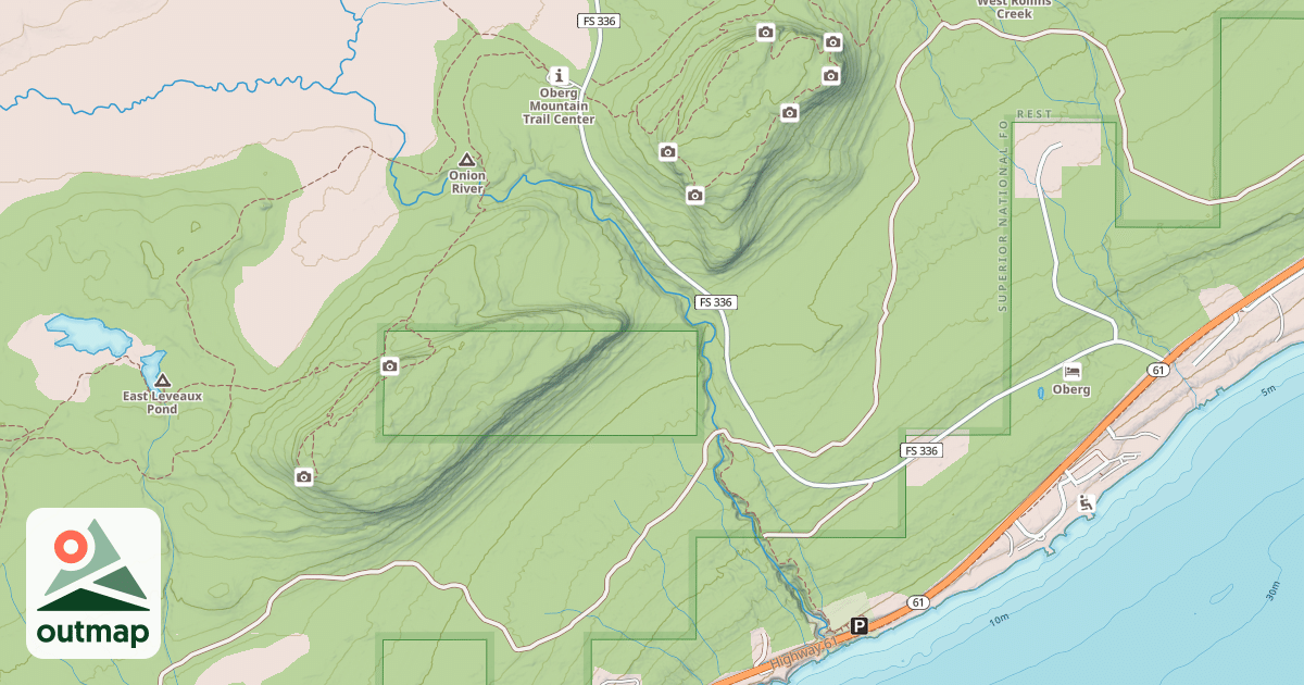 Map of Caribou Snowmobile Trail