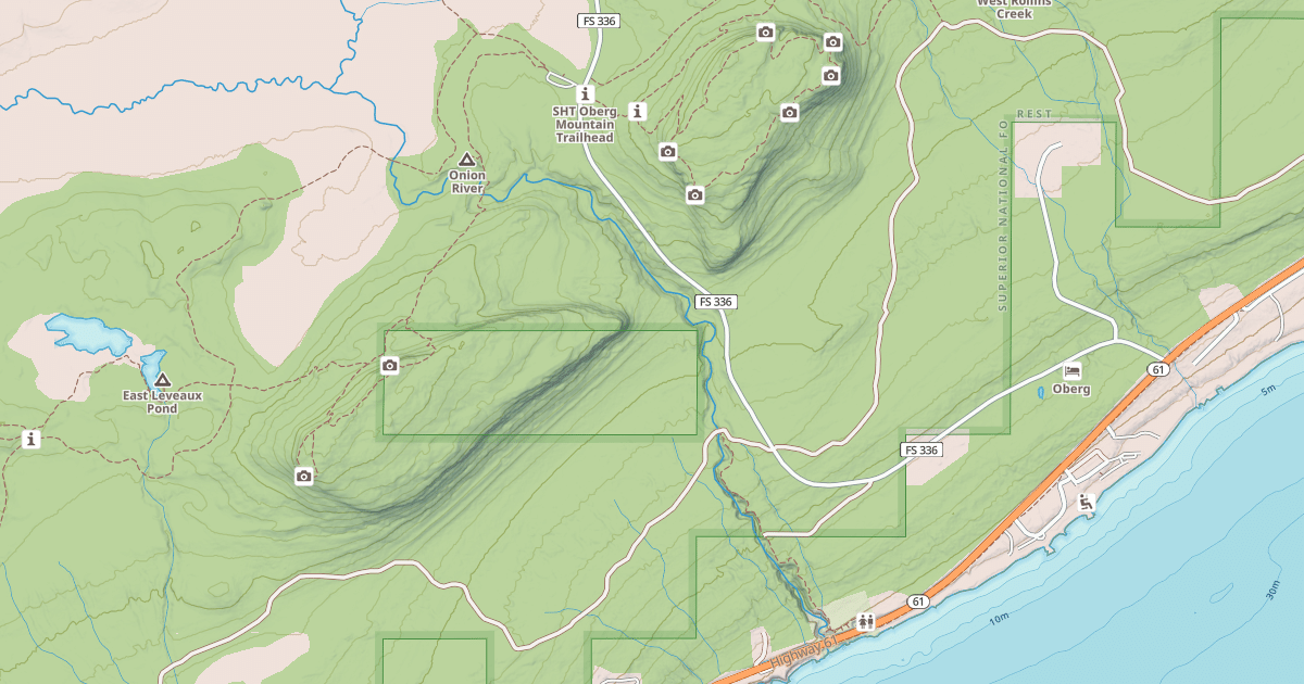 Map preview of Caribou Snowmobile Trail