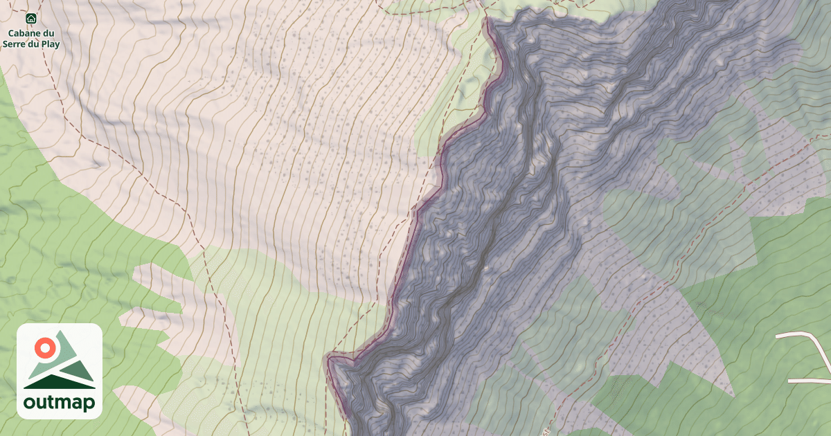 Map of Rochers de la Blame