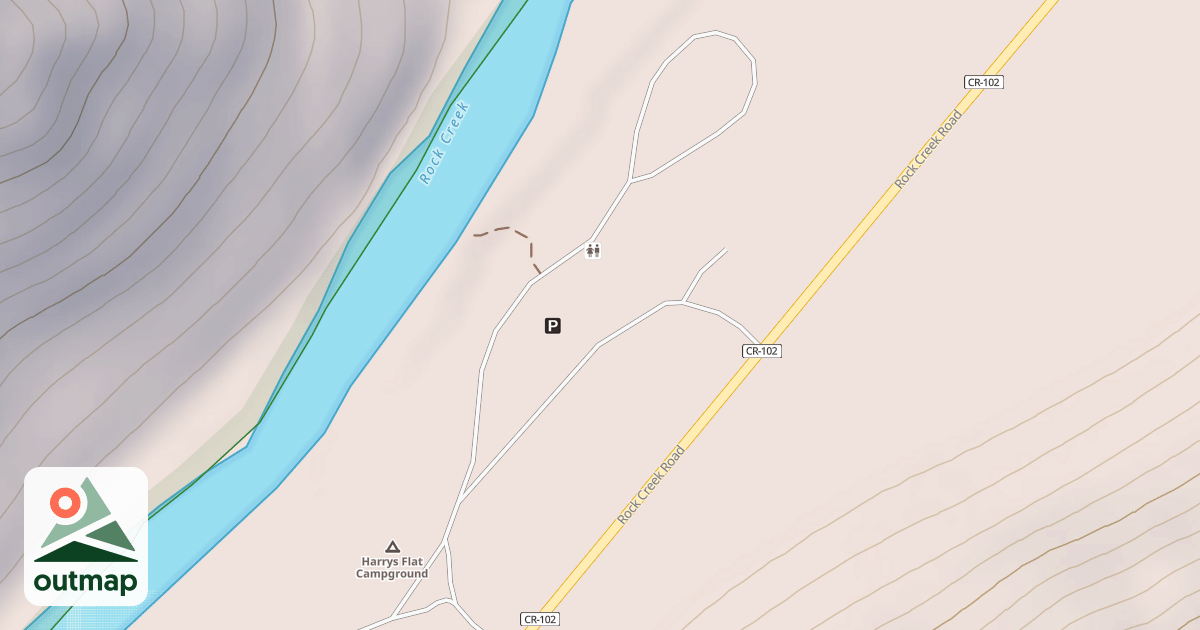 Map of HARRY FLAT CAMP SPUR